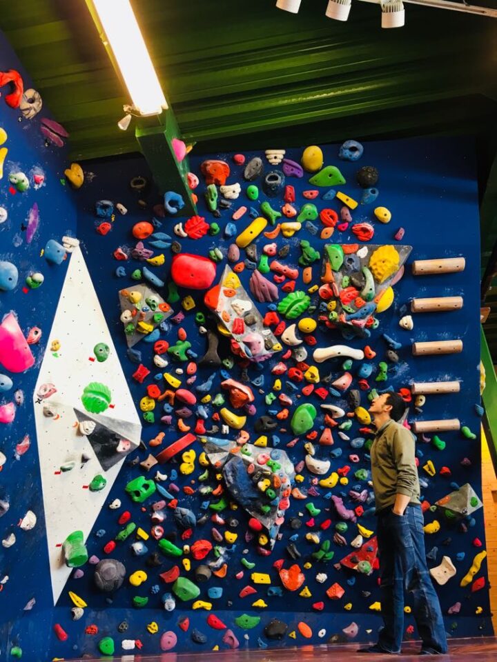 新課題でボルダリング！の画像