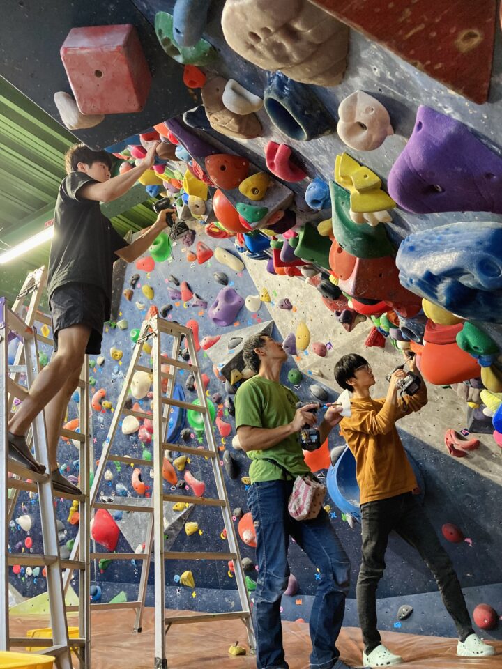 新課題でボルダリング!の画像