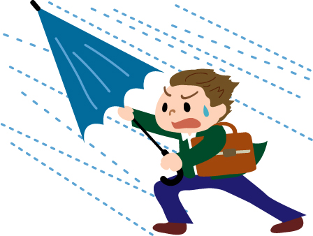 台風のため短縮営業の画像